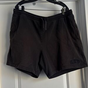 GAP Black Sweat Shorts with Embroidered Logo